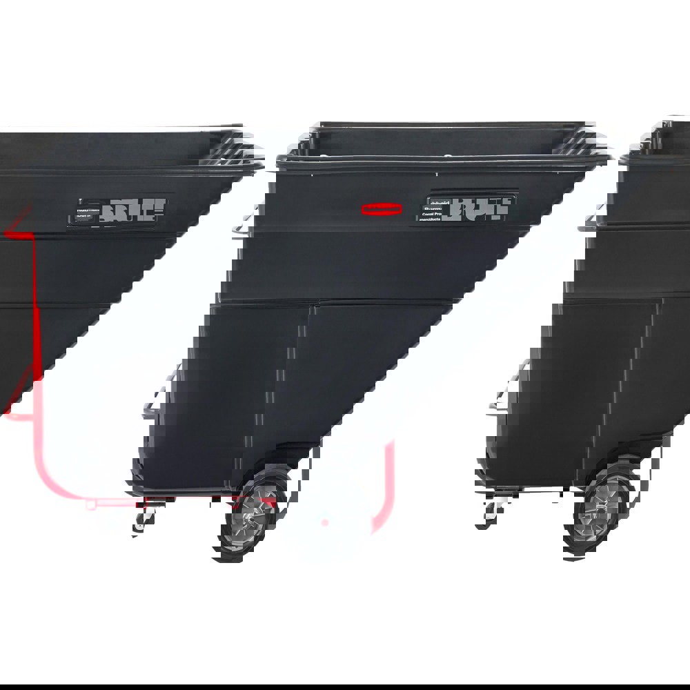 BRUTE Rotomolded Tilt Truck, 303 gal, 1,200 lb Capacity, Plastic, Black